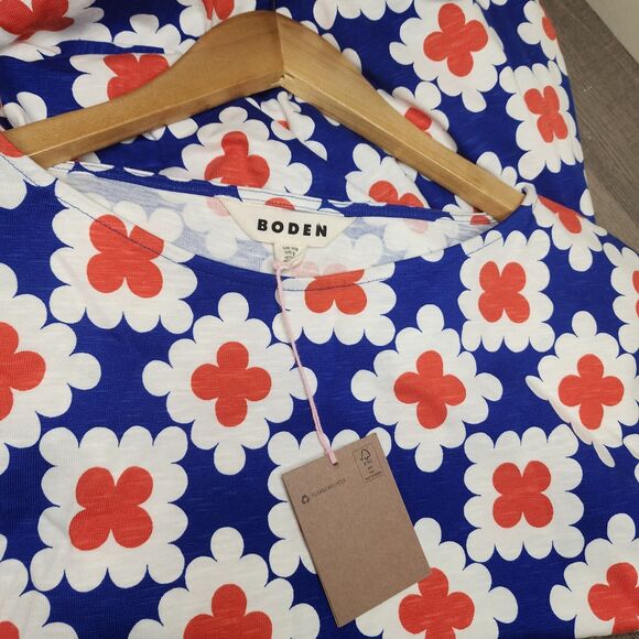 Boden Florrie Floral Jersey Dress Soft Sleeveless Multicolor Womens 6 NEW - Picture 8 of 11